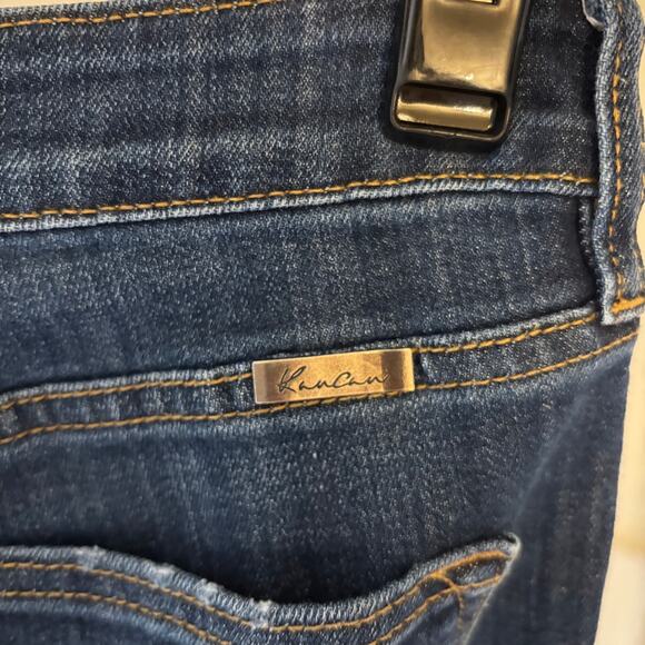 Kancan EUC Women's Dark Wash Flare Jeans Size 7/27 - Picture 2 of 6